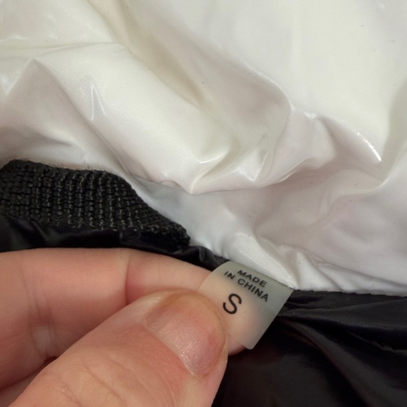 SAM. White Quilted Puffer Jacket with High Collar - Picture 8 of 8